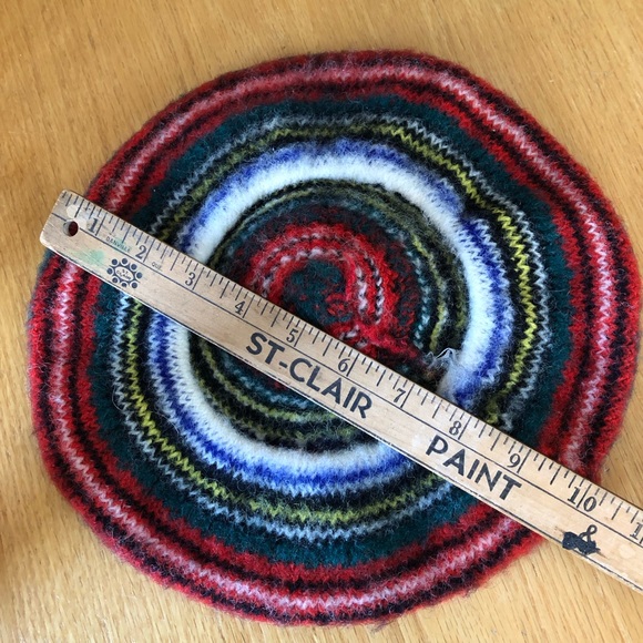 Dress Stewart Tartan Vintage Tam/Hat Made in Scotland 100% Pure New Wool - Picture 9 of 11